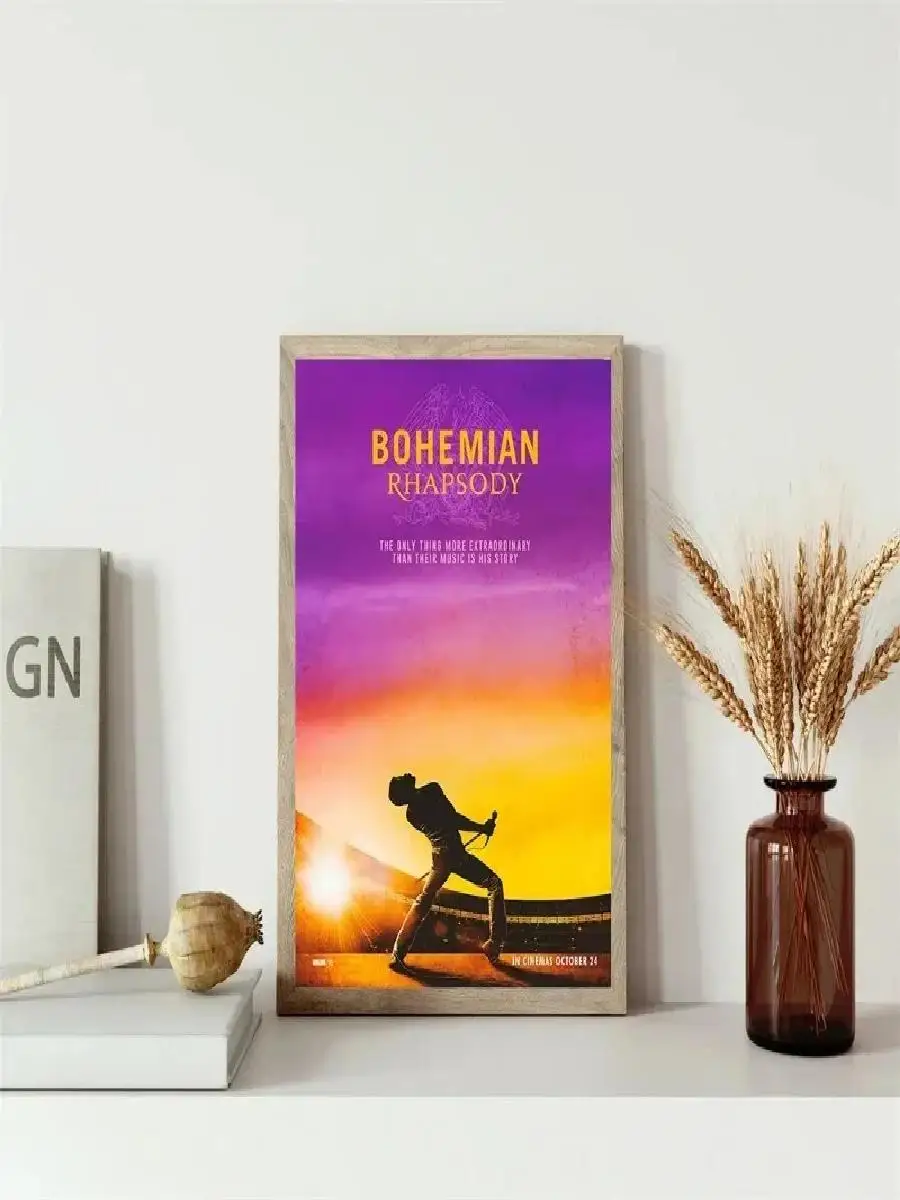 Queen Band Bohemian Rhapsody Movie Posters  Prints Canvas Painting Wall Art  Biographical Films Room Home Decor