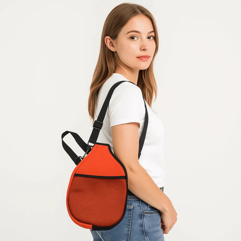 

Neoprene Pickleball Racket Sleeve Waterproof Lightweight Pickleball Paddle Cover with Crossbody Strap Portable Protective Case