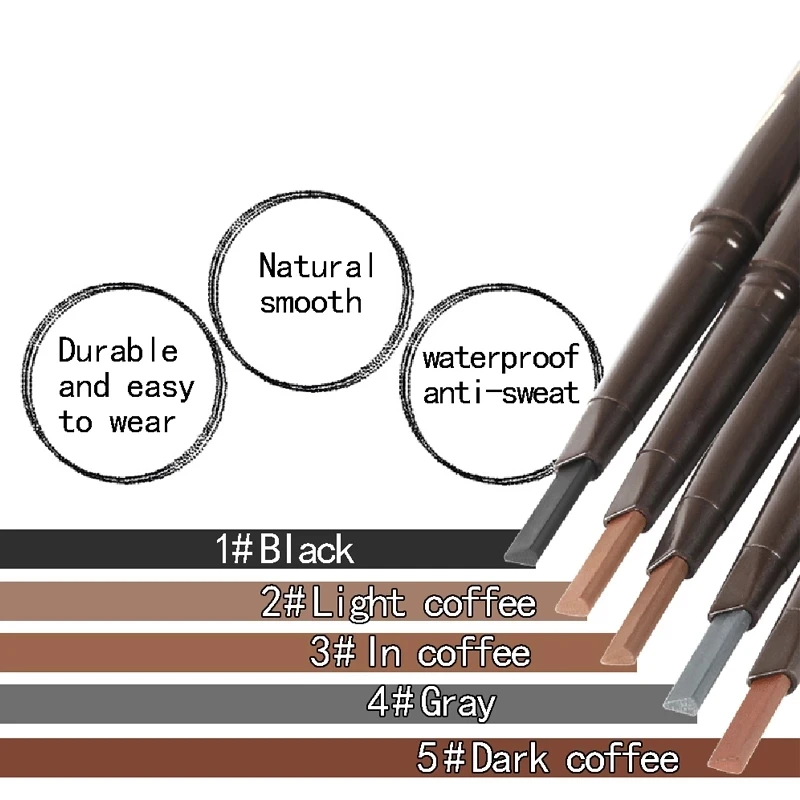 New Eye Brow Tint Cosmetics Natural Long Lasting Paint Eyebrow Waterproof Black Brown Eyebrow Pencil Makeup Cosmetics