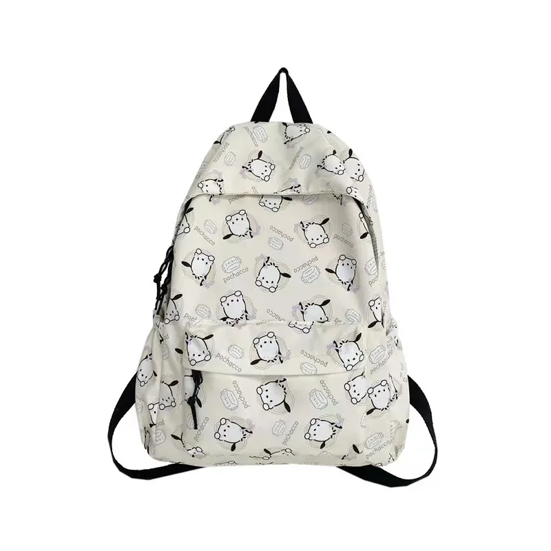 The New Sanrio Cute Girly Heart Backpack Cartoon Pochacco Large-capacity Nylon Schoolbag Student High-value Backpack Gift