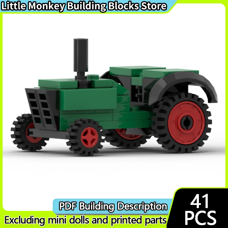 

Модель скоростного гоночного автомобиля MOC, строительные кирпичи, классический трактор, модульная технология, детские праздничные подарки, сборные игрушки, костюм