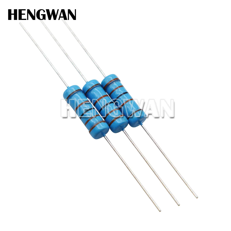 10pcs 3W Metal Film Resistor 1%  0.1R - 2.2M 2.2 10 100 150 220 270 330 470 1K 2.2K 4.7K 10K 15K 22K 47K 100K 220K 470K 1M ohm