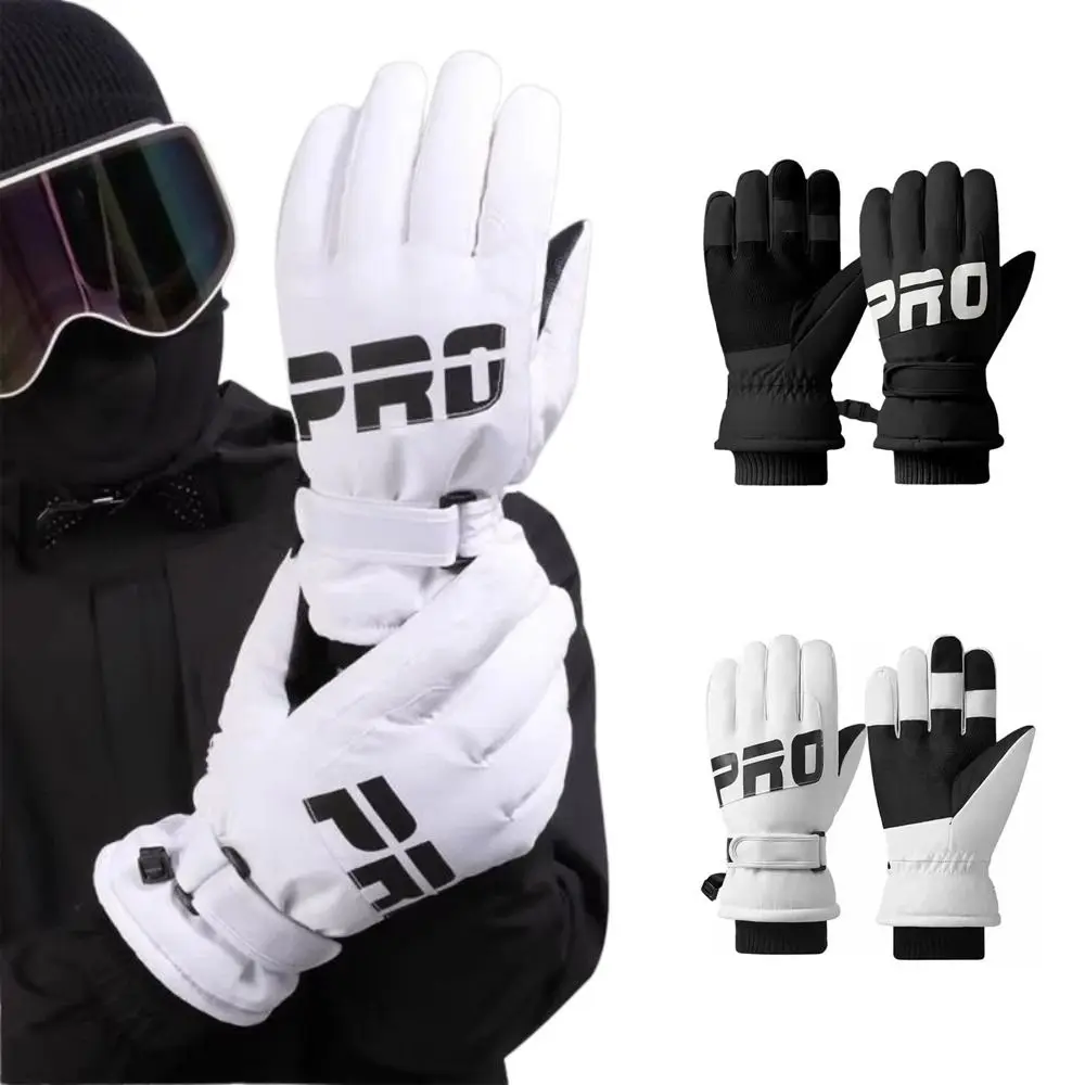 Guanti da sci unisex antivento Guanti invernali impermeabili a prova di freddo Guanti da ciclismo termici leggeri Sport invernali all'aria aperta