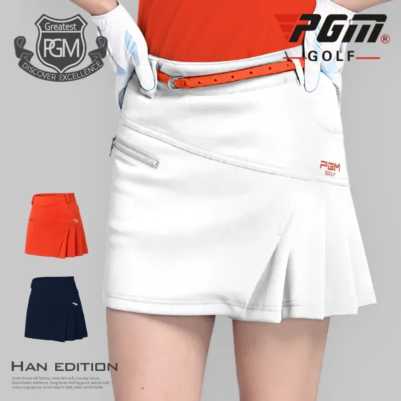 

PGM Golf Skirt Women Badminton Table Tennis Short Skirts High Waist Pleated Sport Wear Short Skirt Golf Clothing