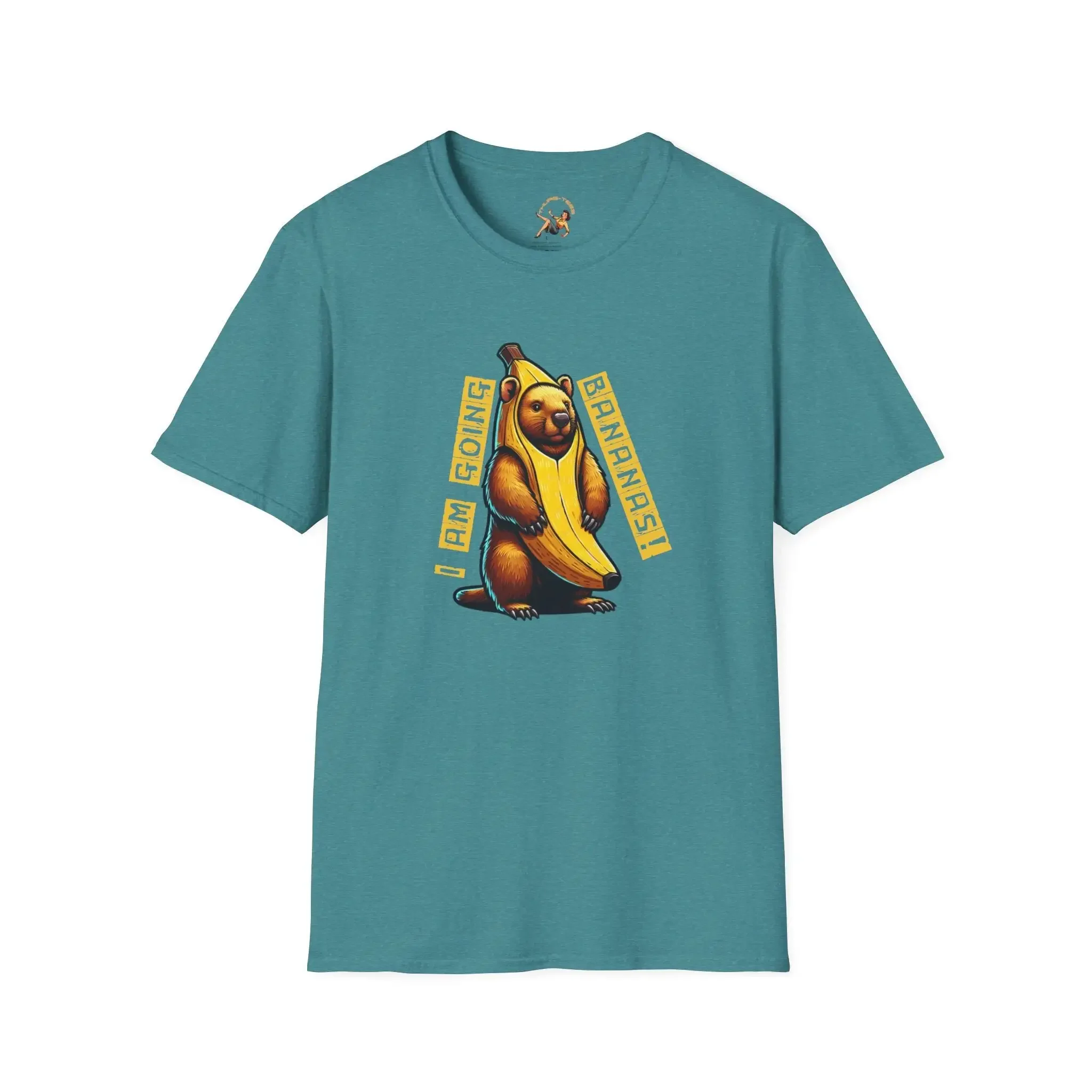 Going Bananas T Shirt Wombat Banana Costume Nuts Crazy Australian Marsupial