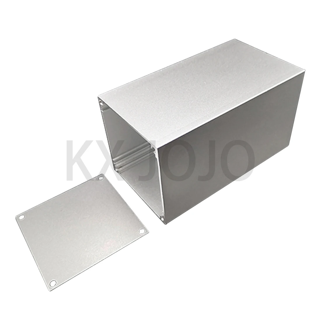 Caja de aluminio 56*56*80/100mm caja impermeable integrada caja plateada/negra caja electrónica DIY instrumento de carcasa de energía
