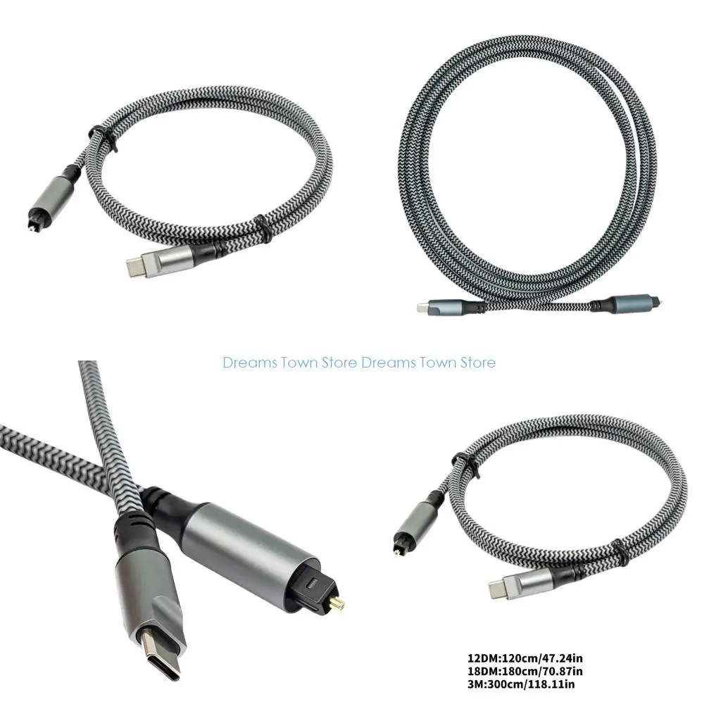 HX6A USB C к оптическому звуковому адаптеру Тип C к разъему цифрового преобразователя SPDIF