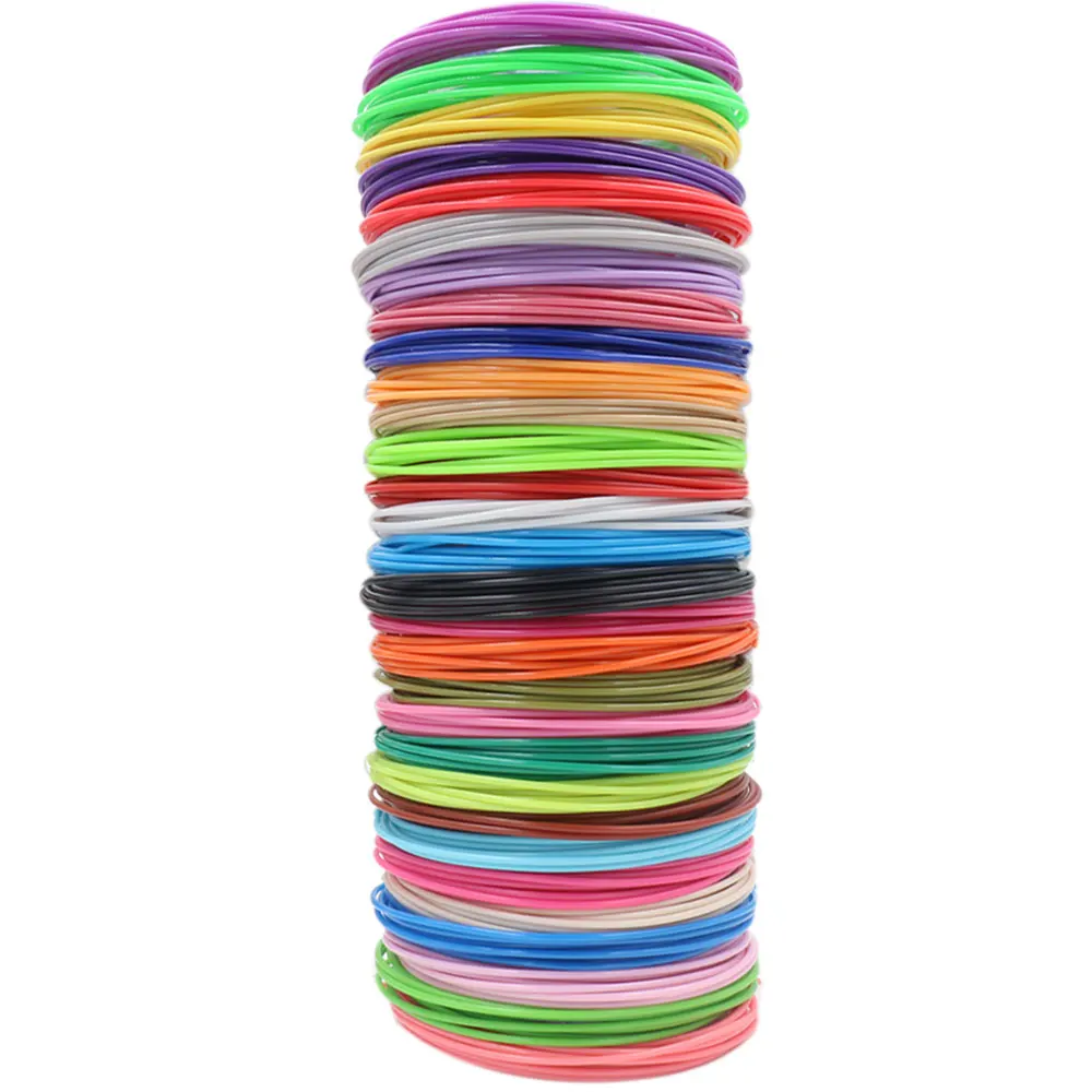 Filament PLA coloré pour stylo d\'impression 3D Diamètre 1,75 mm 10/20/30 couleurs 100M 150M 200M Incolore et inodore Sûr et respectueux de