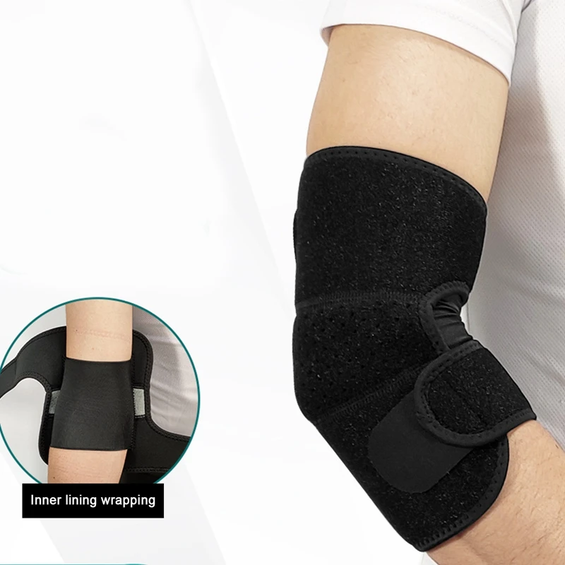 1PCS Elbow Brace Reversible Support Wrap for Joint Arthritis Pain Relief Adjustable Cubital Tunnel Brace Arm Compression Sleeve