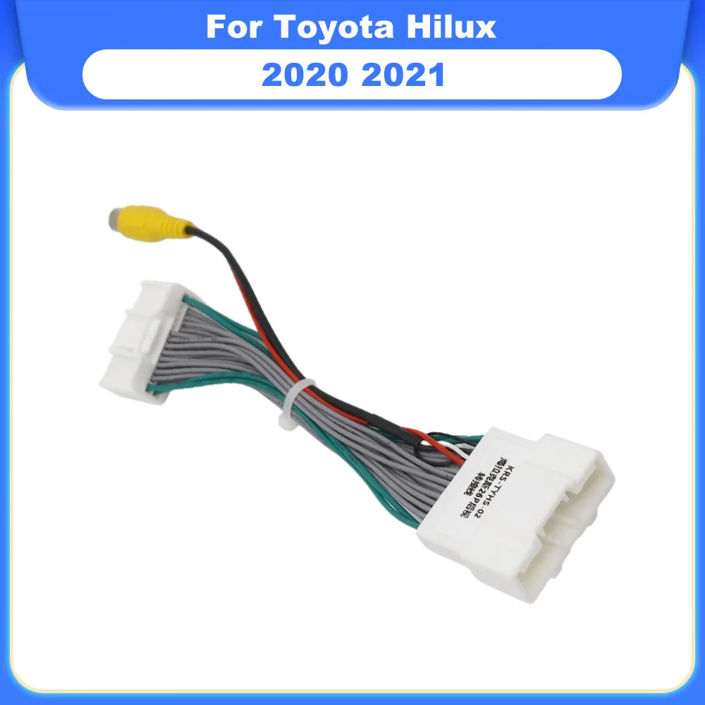 Rear View Camera Retention Wiring Harness Adapter For Toyota Hilux 2020 2021 Backup Cable Connect Original Factory Display