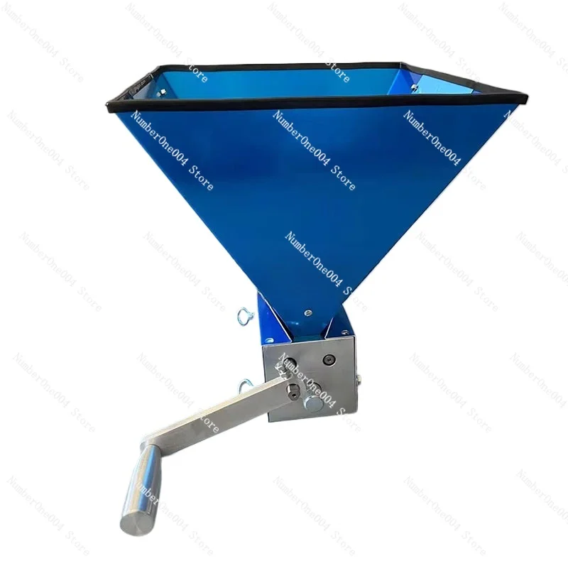 Applicable to 3 Rollers  Grain Malt Mill Manual Barley Crusher for Home Brewing Grain Mills with Hopper and Metal Base Stand