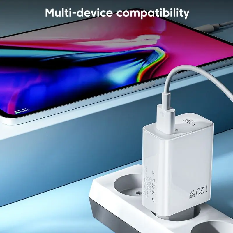 120W USB Charger Fast Charging QC3.0 USB C Cable Type C Cable Mobile Phone Charger For Huawei Samsung Xiaomi POCO Quick Charger