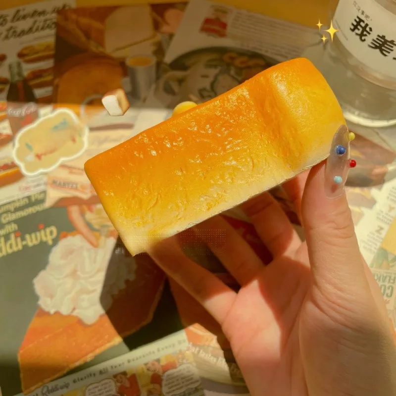 لعبة إسفنجية لطيفة لخبز التوست بطيئة الارتفاع - تململ حسي فائق النعومة لتخفيف التوتر من أجل القلق |   هدايا للأطفال والكبار