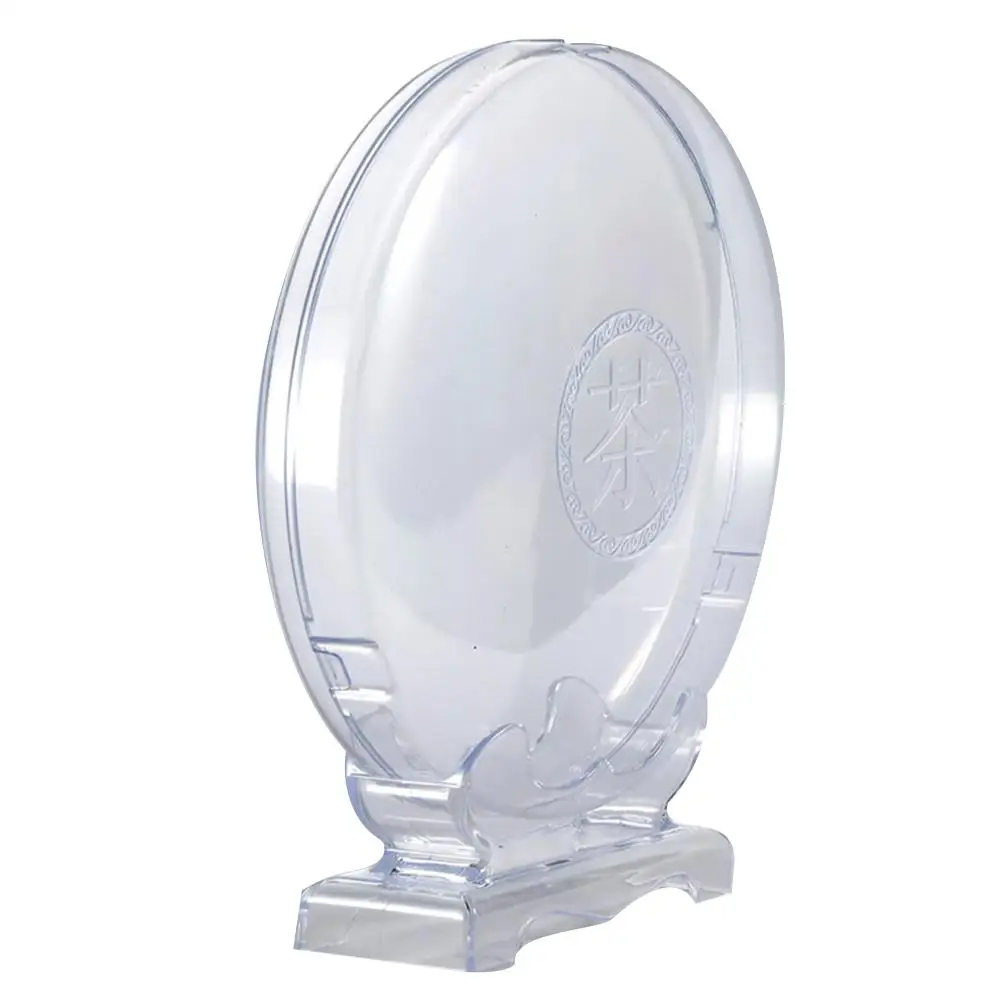 

Cake St Sealing Upgrade Dust Proof Transparent Decorative Display Plastic Round Box Home Tea Case Tea