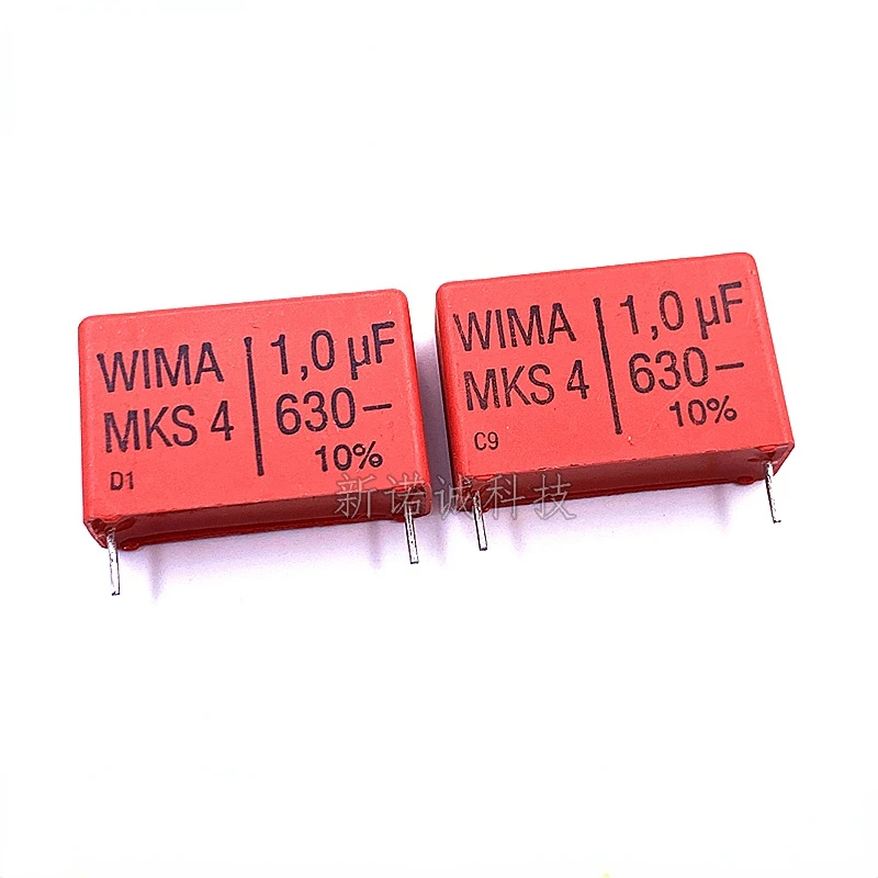 

2pcs/20pcs Germany WIMA Film Capacitor 630V 105 1UF 630V 1.0UF 105K 10% MKS4 Pitch 27.5mm audio fever capacitor