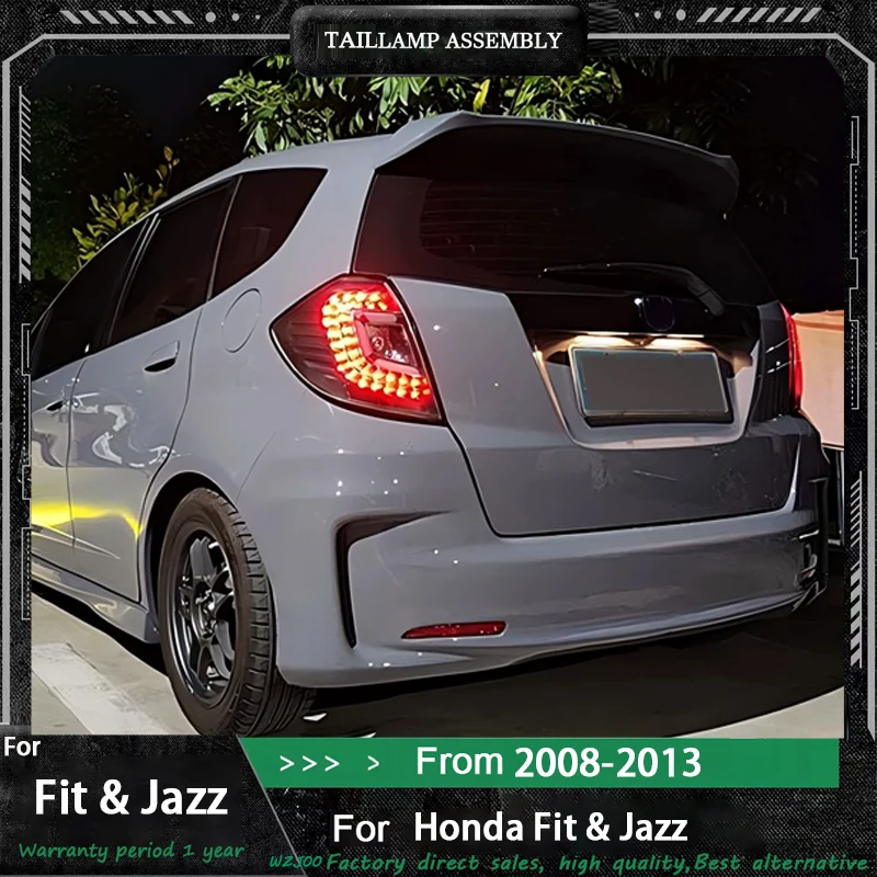 

Tail Lamp for Honda Jazz Fit LED Tail Light 2008 2009 2010 2011 2012-2013 FIT Rear Fog Brake Turn Signal Automotive Accessories