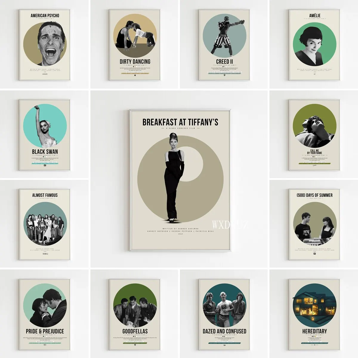 الشمال الفيلم الكلاسيكي المشارك الفن اتصل بي باسمك خمر قماش جدار ديكور للمنزل غرفة الجمالية فيلم ستار جمع Gif