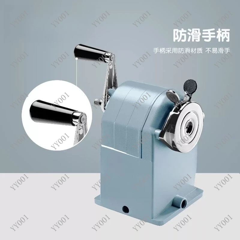 Metal Manual Pencil Sharpener Portable Compact Sharpener for Standard & Colored Pencils