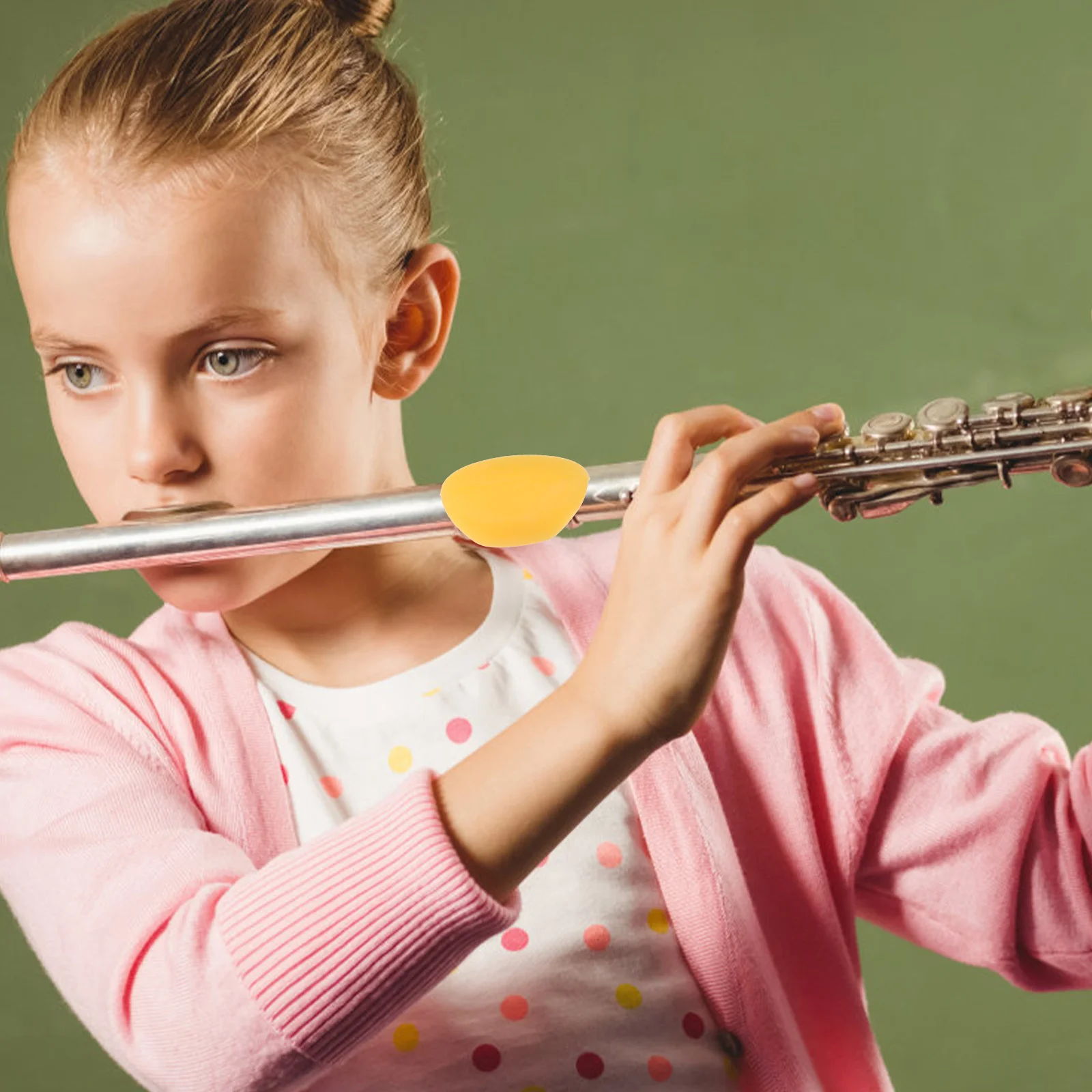 2 قطعة حامي إصبع الناي وسادة سيليكون تصميم غير قابل للانزلاق على المدى الطويل استخدام لوازم أدوات ملمس مريح