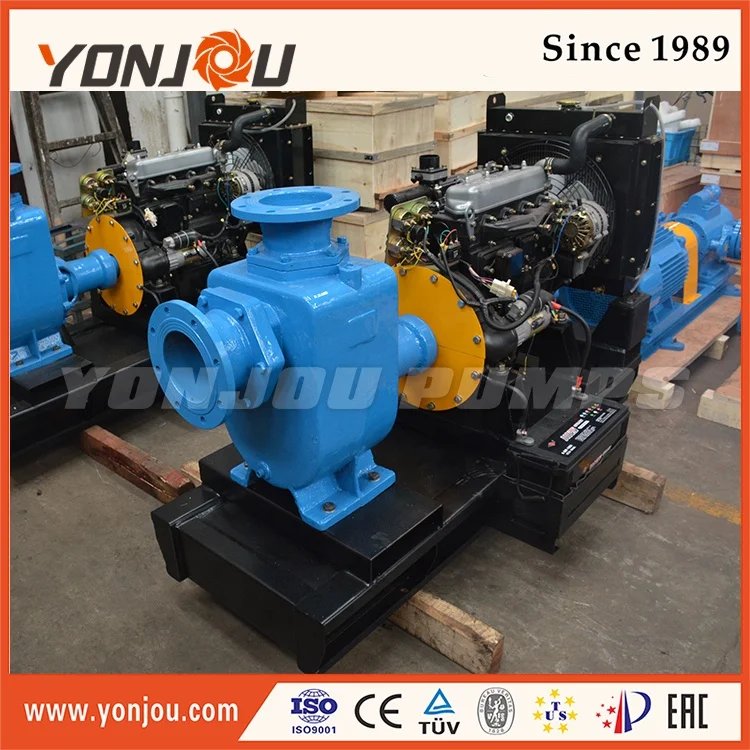 Electric Self-Priming Single-Stage Sewage Pump Water Usage & Trash Dewatering with Engine Standard Centrifugal Design