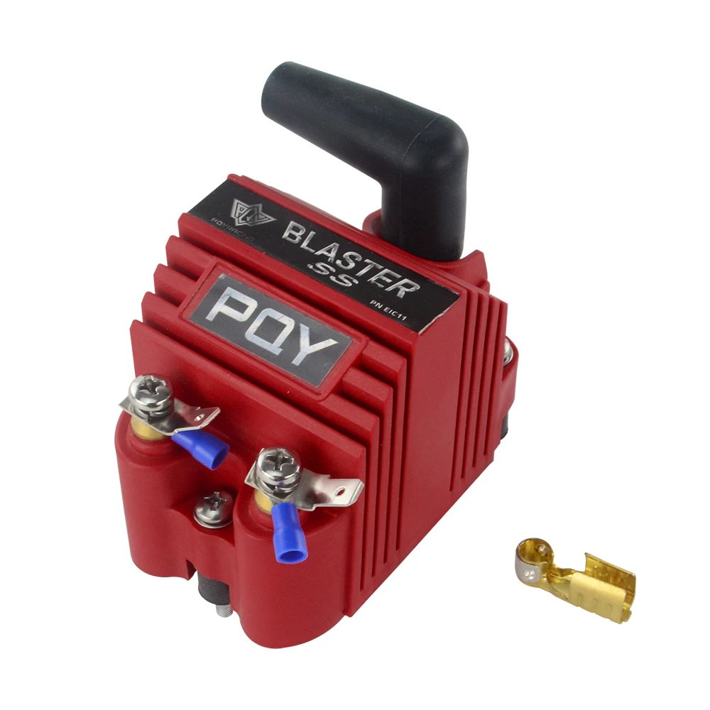 Hypertune - Universal Blaster Ss 12V High Output External Male E-Core Ignition Coil With Kits Adaptor With PQY logo JR-EIC00-K