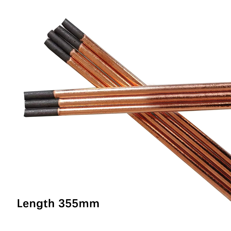 5Pcs Air Carbon Arc Gouging Rods Copper Round Graphite Electrode Rod For DC Gas Gouging Gun Electrode Carbon Rod 4-10mm