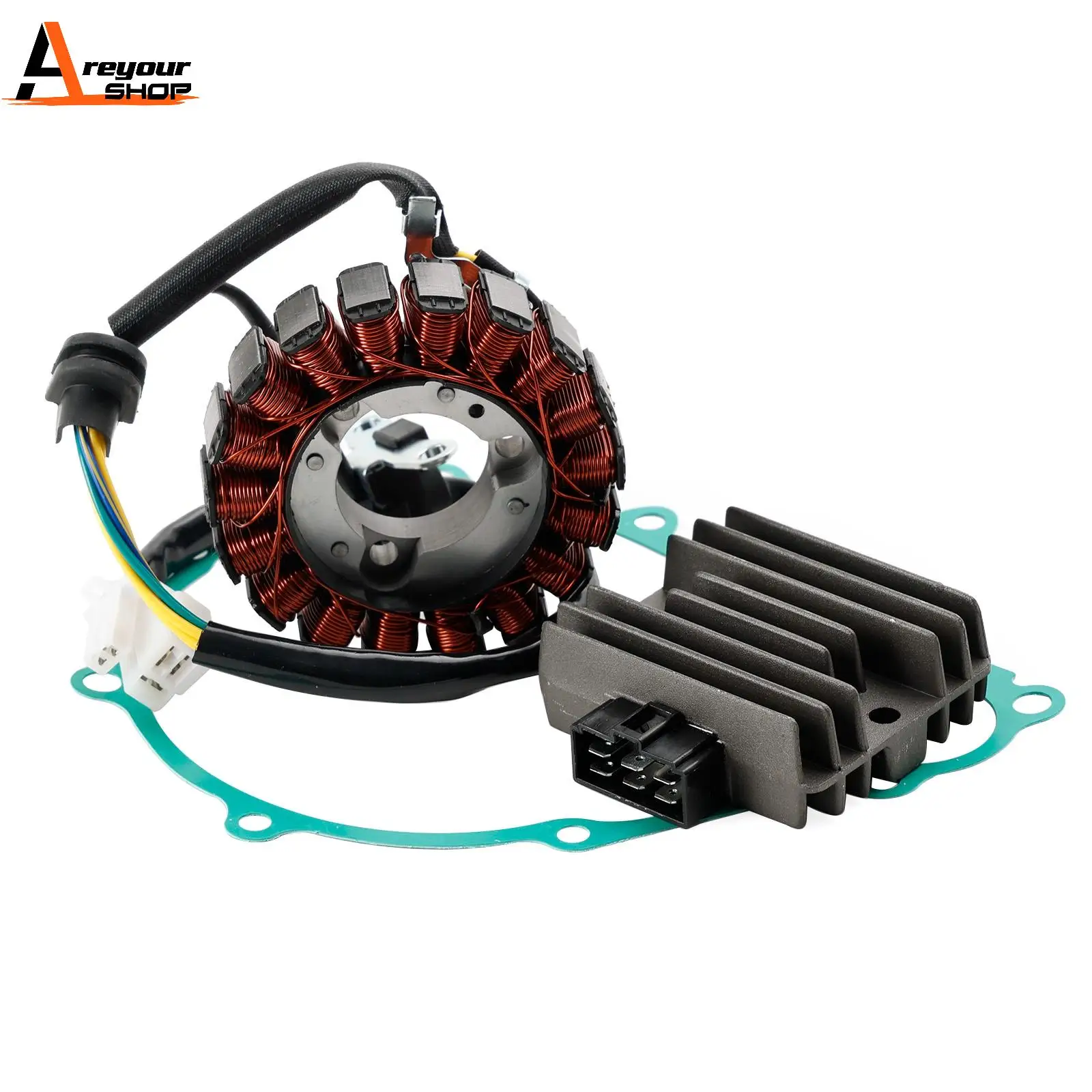 

Areyourshop STATOR + VOLTAGE REGULATOR + GASKET FOR HONDA TMX 150 SUPREMO GL150 2012-2021