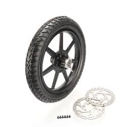 Motorcycle 14 inch Front Wheel 14x2.125 Tire Inner Tube With Brake Disc For Electric Scooter E-bike Folding Bicycles Accessories