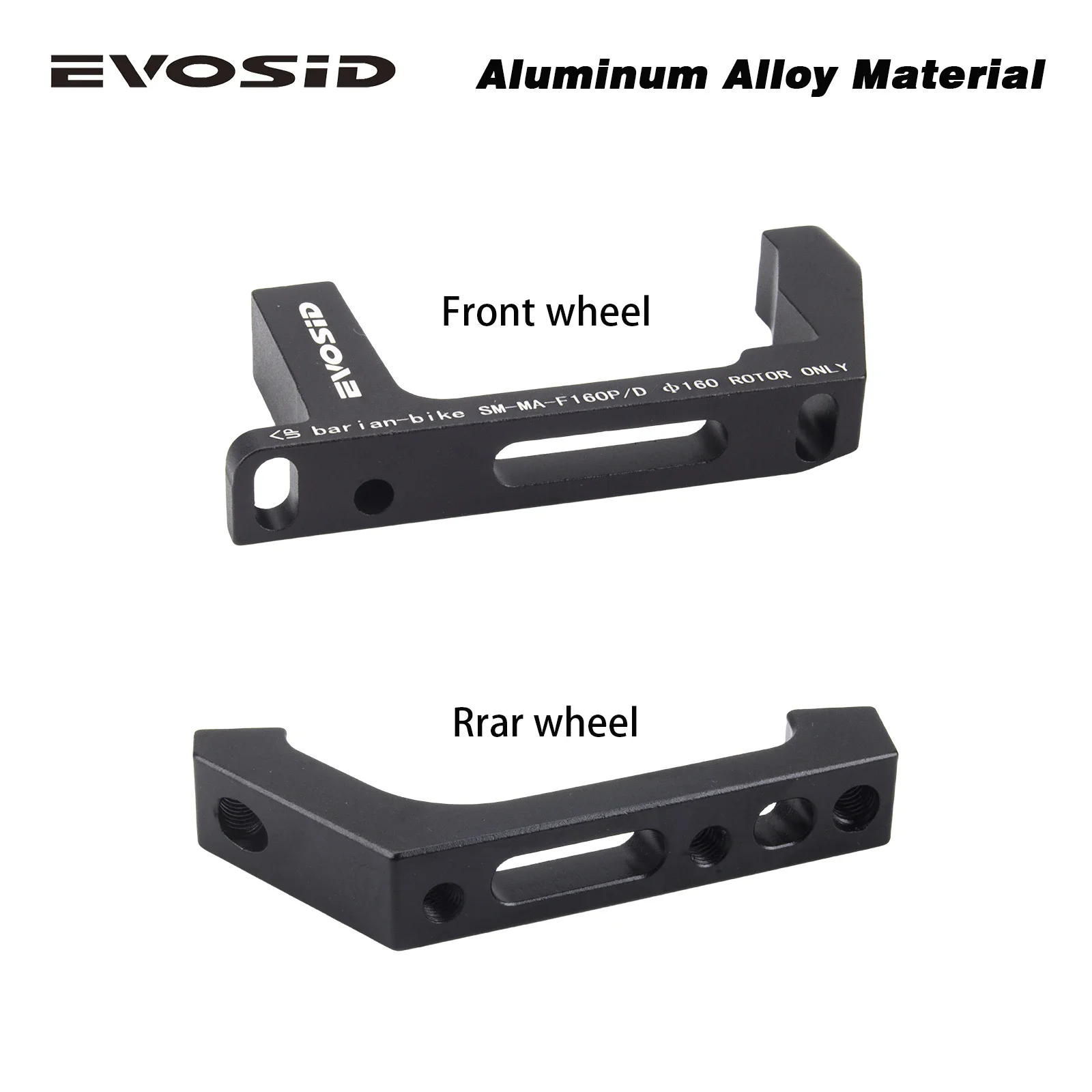EVOSID Gravel Bike Flat Mount To Fost Mount Bremsadapter vorne hinten 160 mm Wechselstraße Standard auf MTB-Spezifikationen Fahrradzubehör – Detail 2