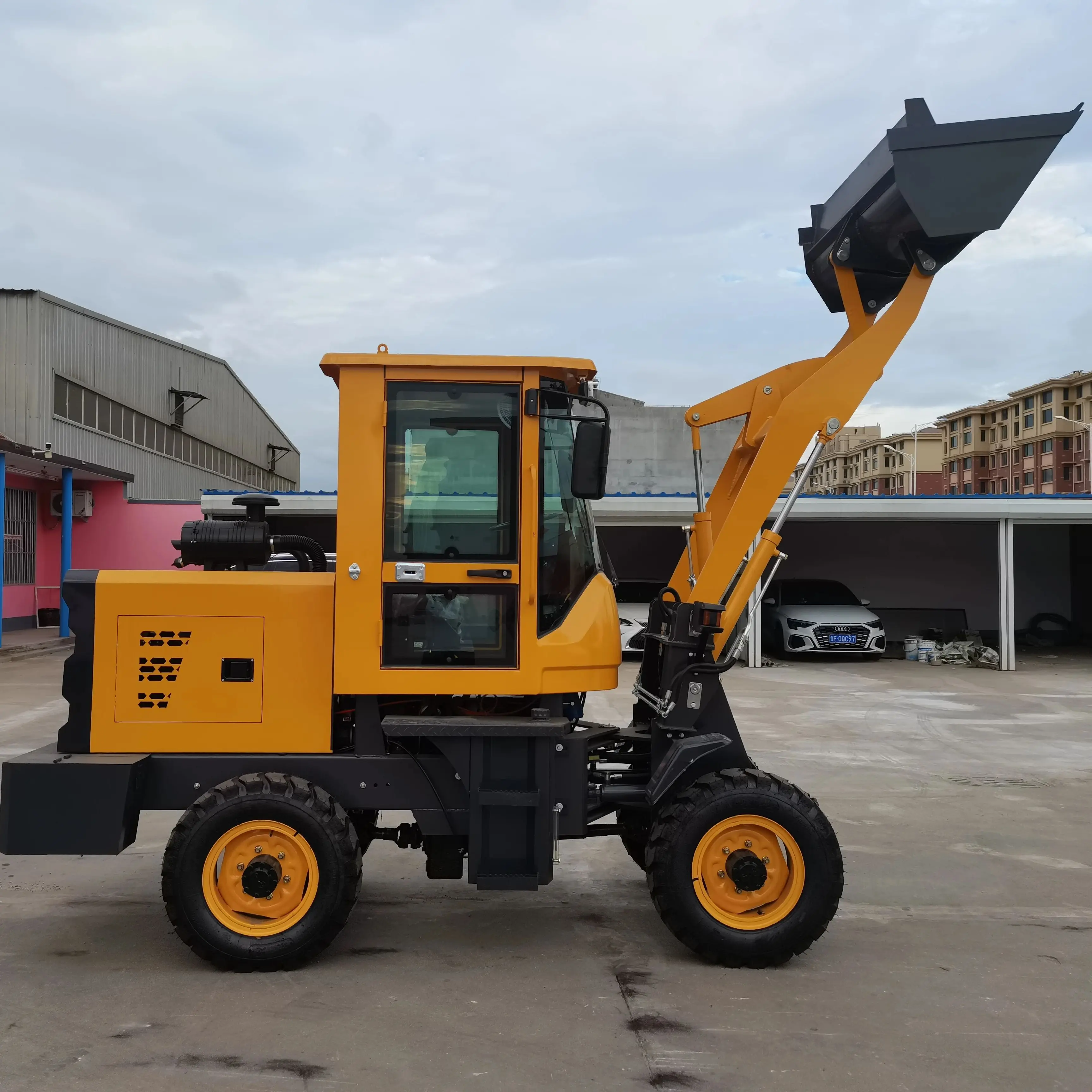 Chargeuse sur pneus chinoise 2t 2.5t 3t1.5 tonnes, petit chargeur à bras télescopique articulé, micro chargeuse sur pneus de grande capacité