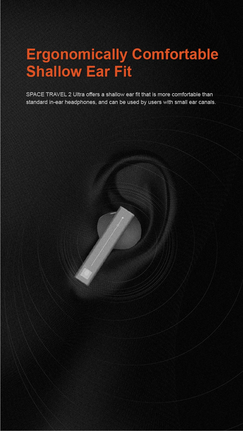 MOONDROP Space Travel 2 ULTRA TWS Bluetooth-Kopfhörer ANC LDAC Bluetooth 6.0 55ms Low-Latency Game Mode Gaming-Headset – Detail 21