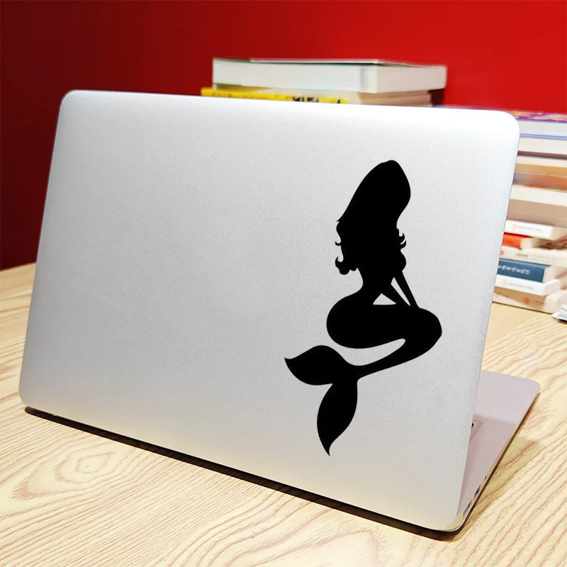 Mermaid Silhouette  Vinyl Laptop Sticker for MacBook Air Pro 14 16 Retina 13 15 Inch Mac Skin Notebook Decal Huawei HP Dell...