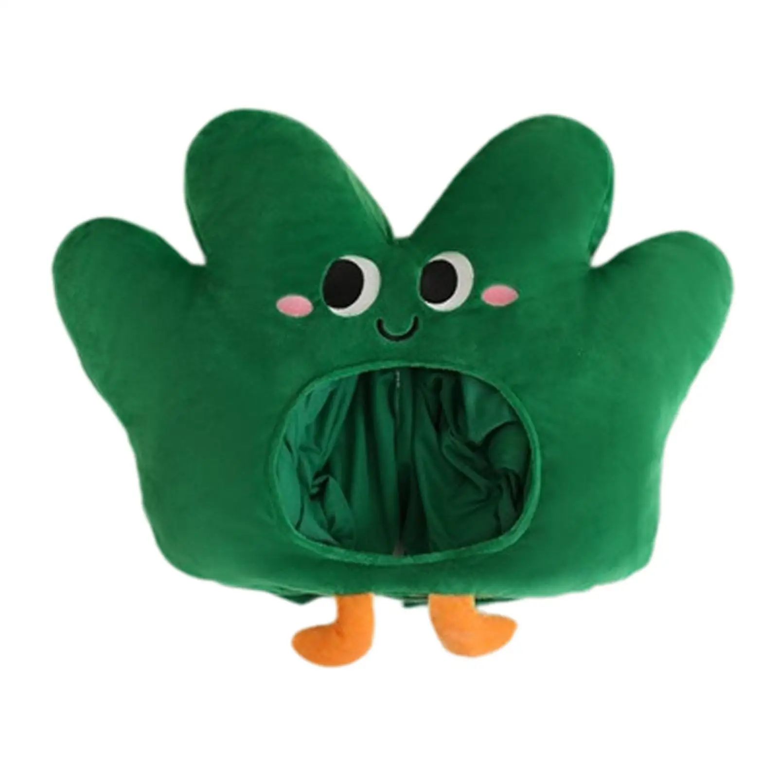 Whimsical Grass Shape Headpiece 50x43cm Multipurpose Stylish Filled PP Cotton Pillow Cushion Charming Headwear Performance Props