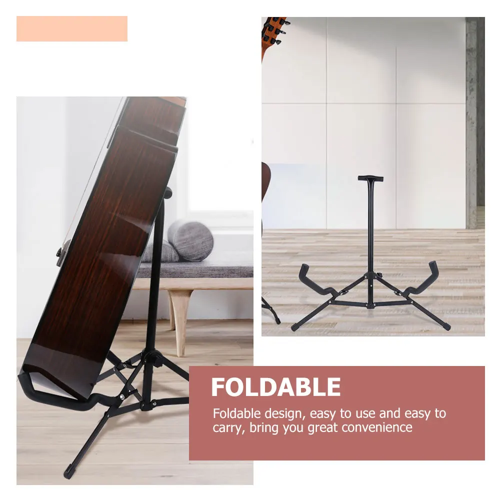 

Portable Durable Folding Guitar Rack Tripod Stand Compact Foldable Display Holder for Electric Classical Guitar