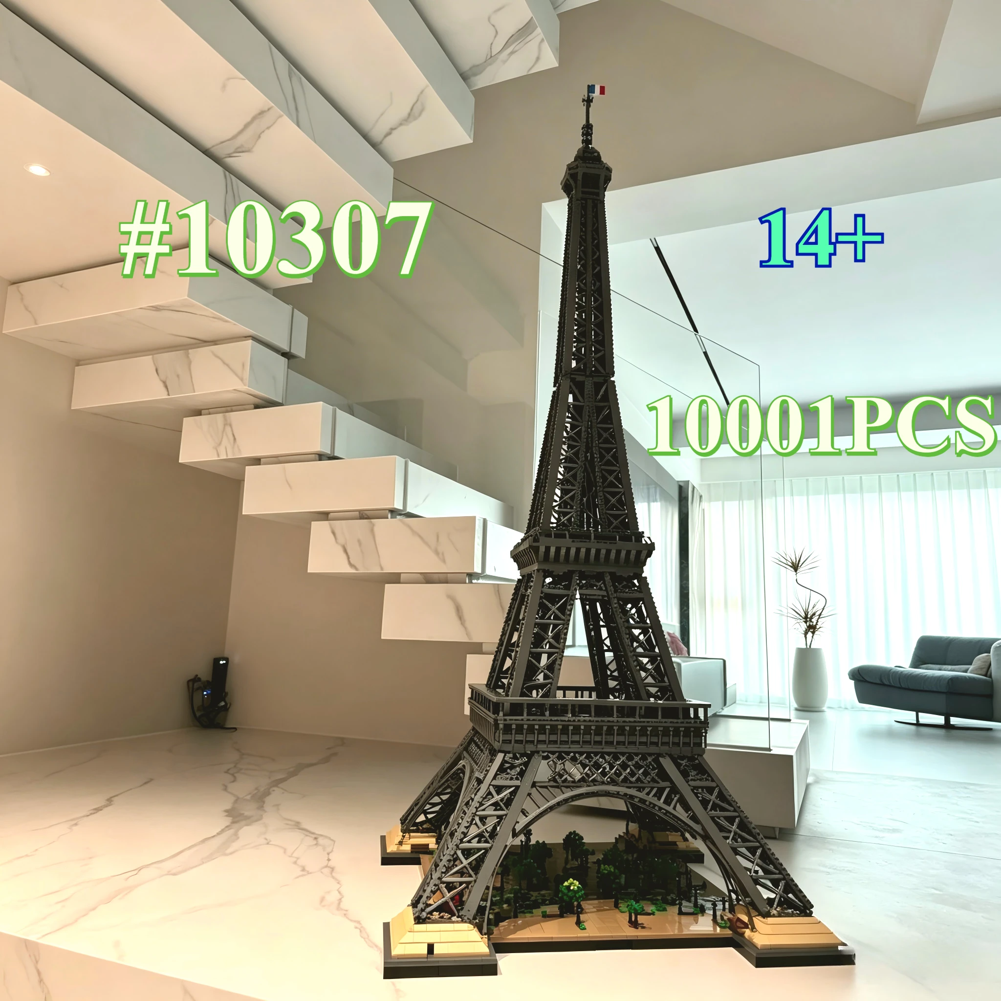 

Большой набор строительных блоков Iron Tower 10307 MiNi, подходит для подарков на день рождения, не совместим с деталями Lego, 10001 шт.