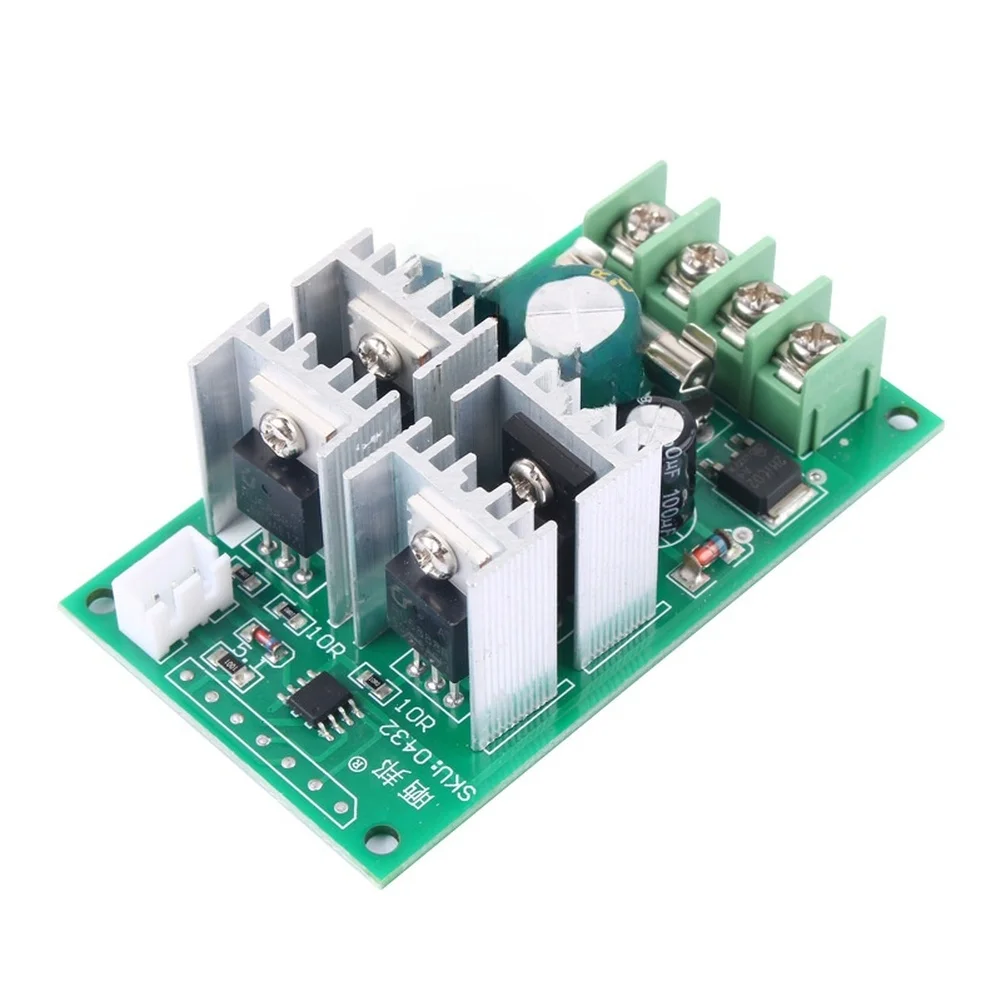 Motor Controller Module with For PWM Function 12V to 60V DC Input 0-5V Analog Control Signal 30A Adjustable Load