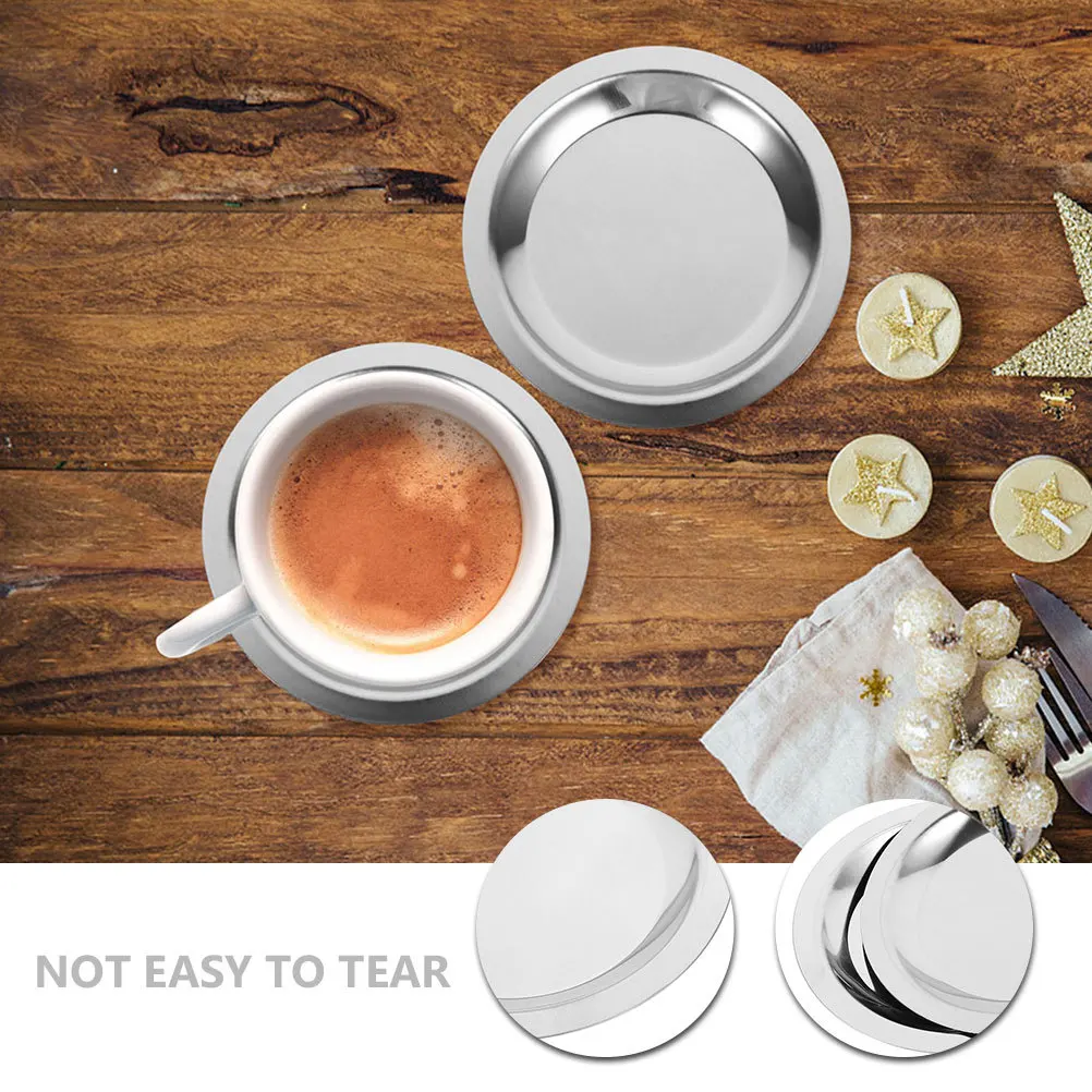 

3pcs Wine Bottle Pad Stainless Steel Heat-Resistant Non-Slip Coaster For Home Hotel Kitchen Dining Table Use Red Wine Coaster