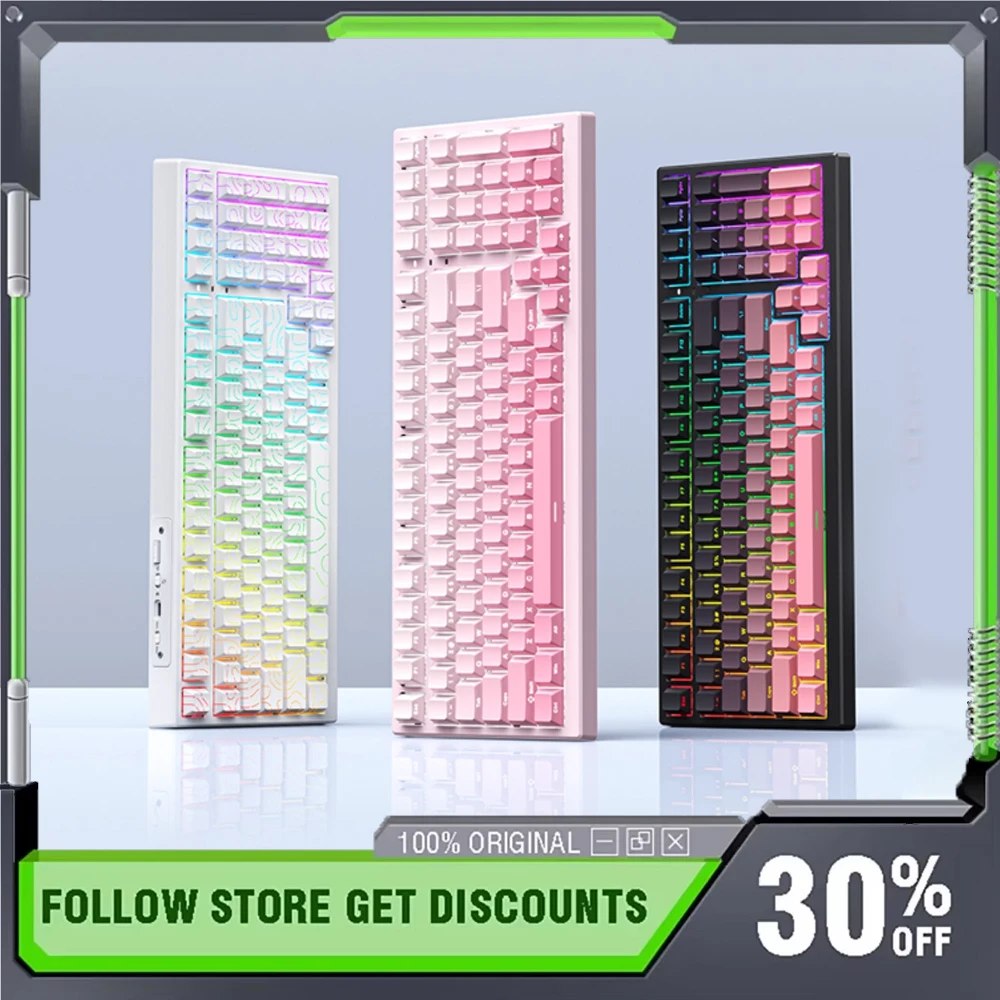 Xinmeng X98 Ultra Wireless Mechanical Keyboard Wireless Tri-Mode Long Life Gasket Hot Swap RGB Customized Office Game Keyboard