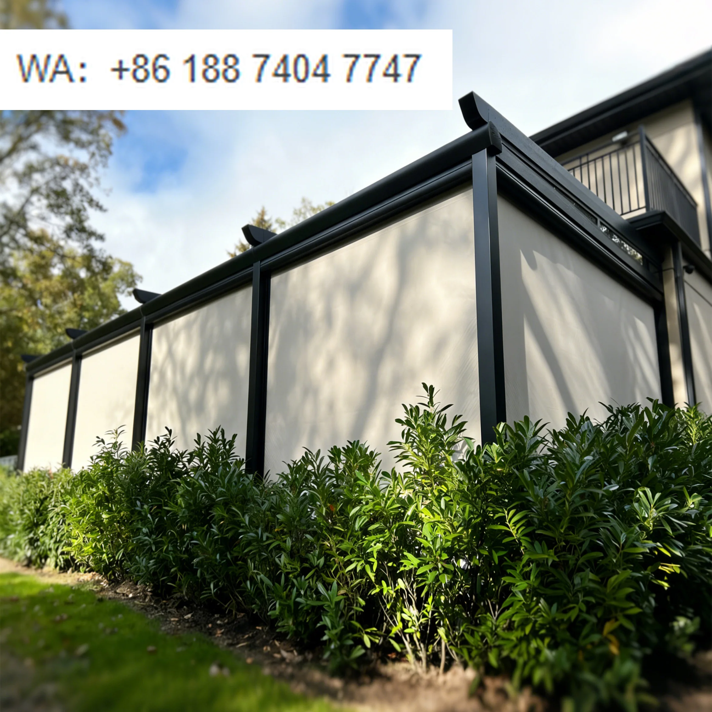 

Пергола с выдвижной крышей и шторами, водонепроницаемый алюминиевый навес CE для улицы, патио, сада, обеспечения приватности, ресторана