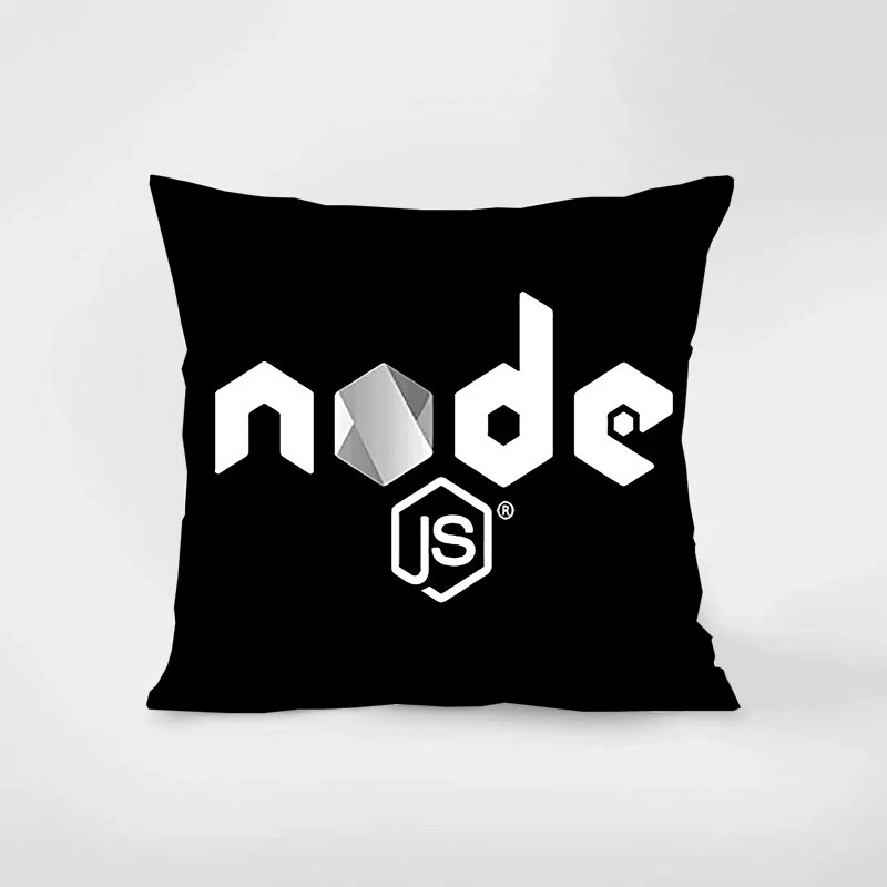 Nodejs Javascript Programmer Pillowcaser home decoration gift sofa car super soft cushion square pillowcase chair pillowcase 058