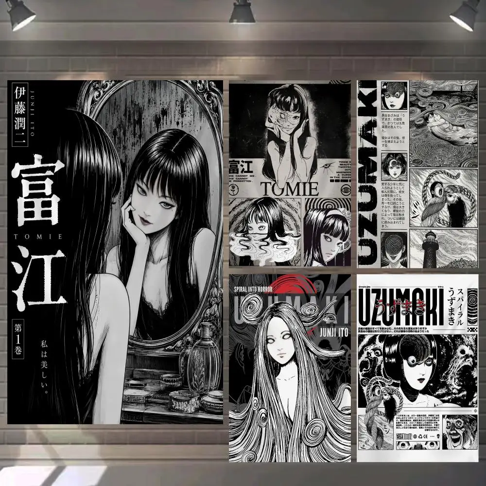 T-Tomie J-junji Ito Tapestry Microfiber Background Art Decor For Bedroom Living Room Bar Garden Outdoor Festival Wall Deco