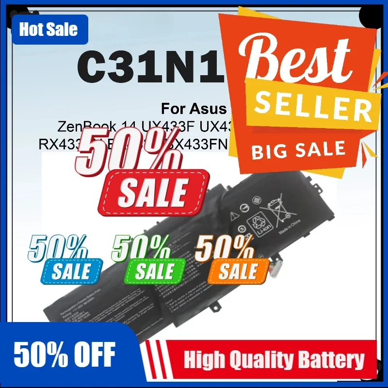 

New 11.55V 4323mAh C31N1811 Battery For Asus ZenBook 14 U4300F U4300FN U4300FA UX433FX/FA