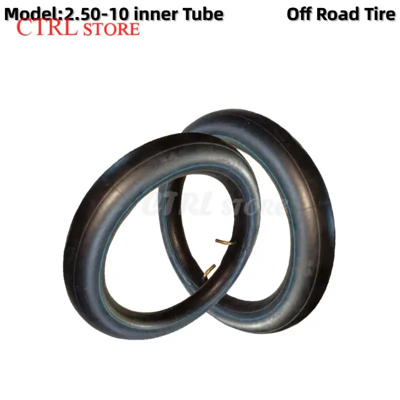 2pcs 2.50-10 Inner Tube Wear resistant Bent mouth inner tube for Electric Bicycles Electric Scooter Off road tires