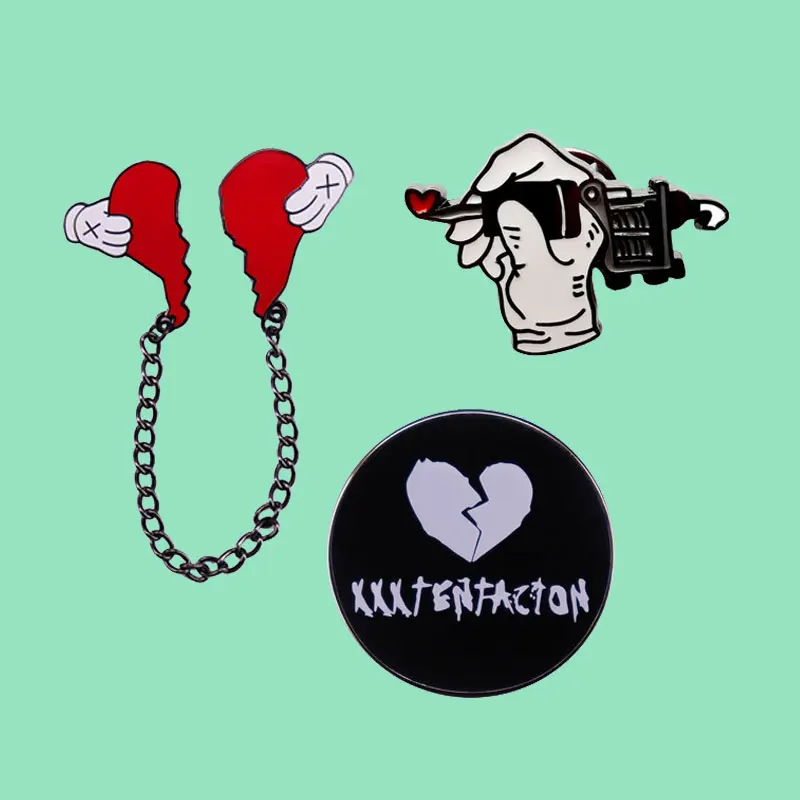 Creative Cartoon Music Metal Lapel Badge Hip Hop Rock Fan Accessories Brooch Denim Jacket Backpack Pins Exquisite Medallion Gift