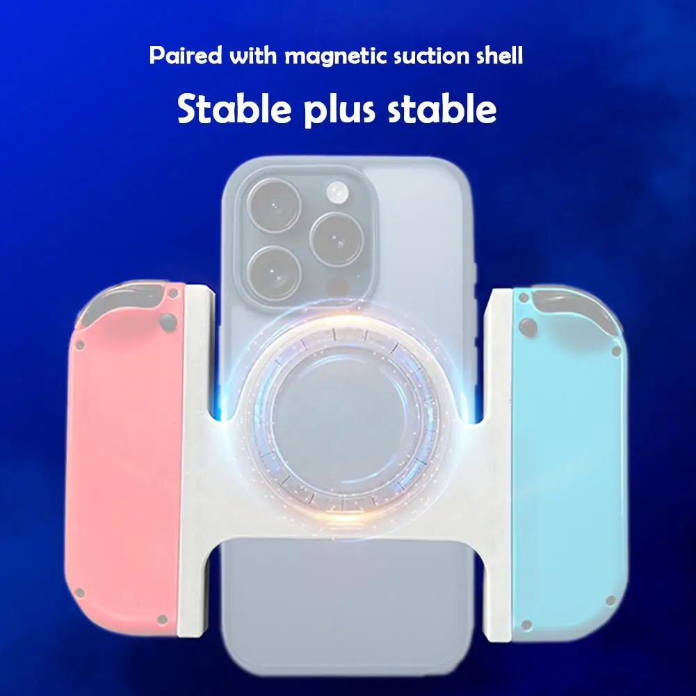 Magnet Mobile Game Controller Grip Handle Adapter For Nintendo JoyCon Vertical ScreenFeel Comfortable Stable Adsorption A0G8 image 4