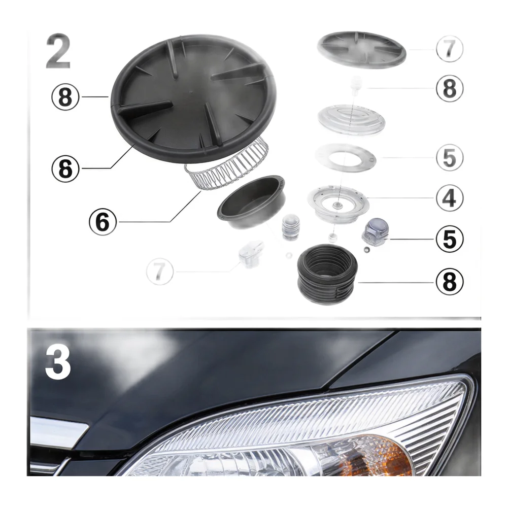 Car Lamp Dustproof Headlight Dust Cover For Car Headlight Repair As Picture Shown Stable Performance For BMW 2 Series