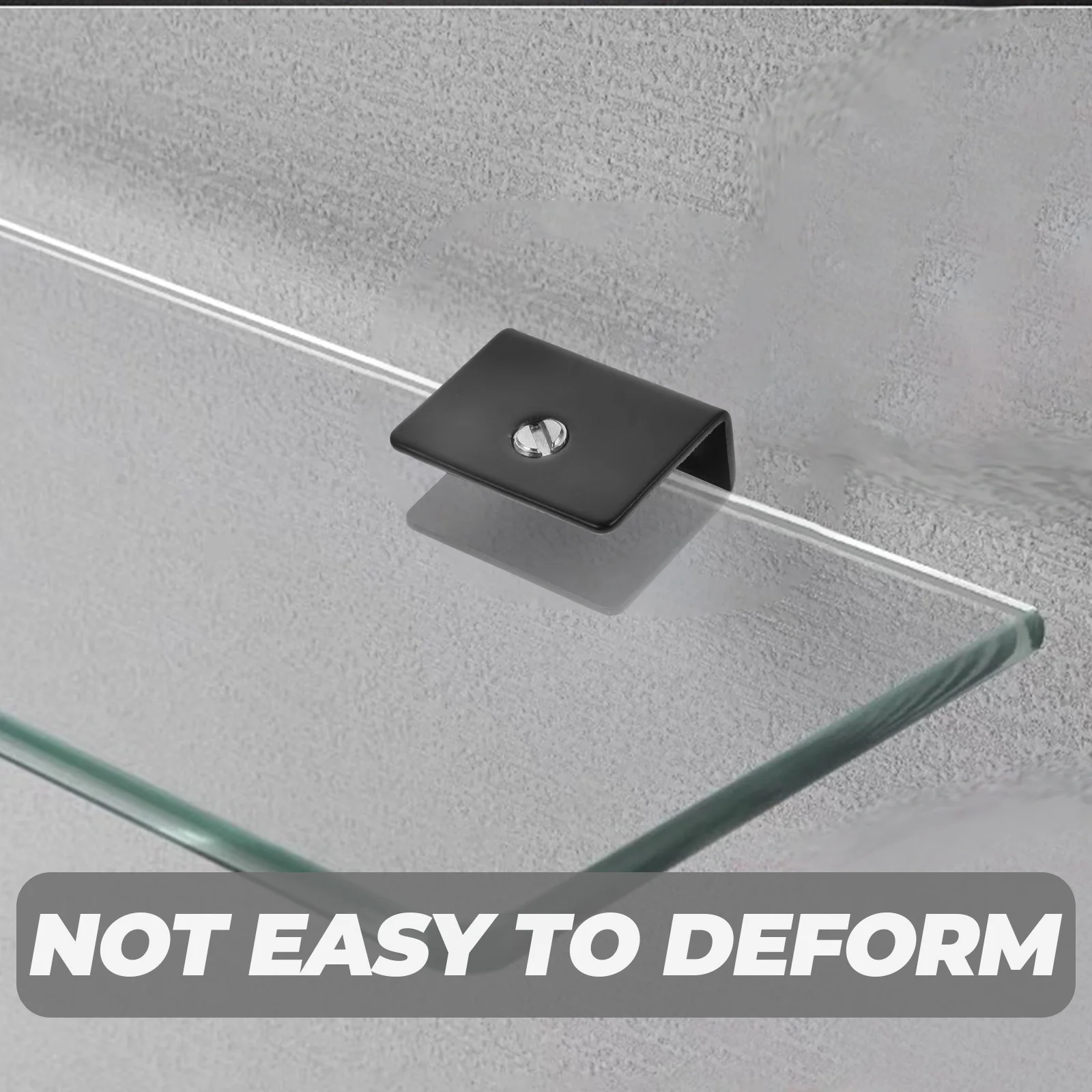 

8Pcs Mirror Holder Clips Stainless Steel Glass Clamp Bracket for Frameless Mirror Mounting Hardware Glass Clamp