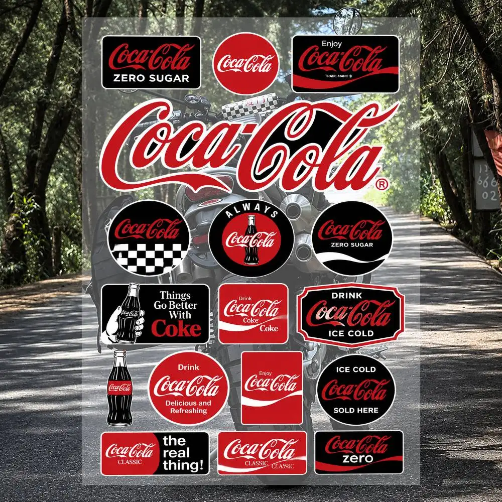 A-c-CocaaC-C-o-ola Streetwear Marken-Aufkleber-Set Wasserdichte Vinyl-Aufkleber für Laptop, Helm, Skateboard, Motorrad, Auto, Handyhülle