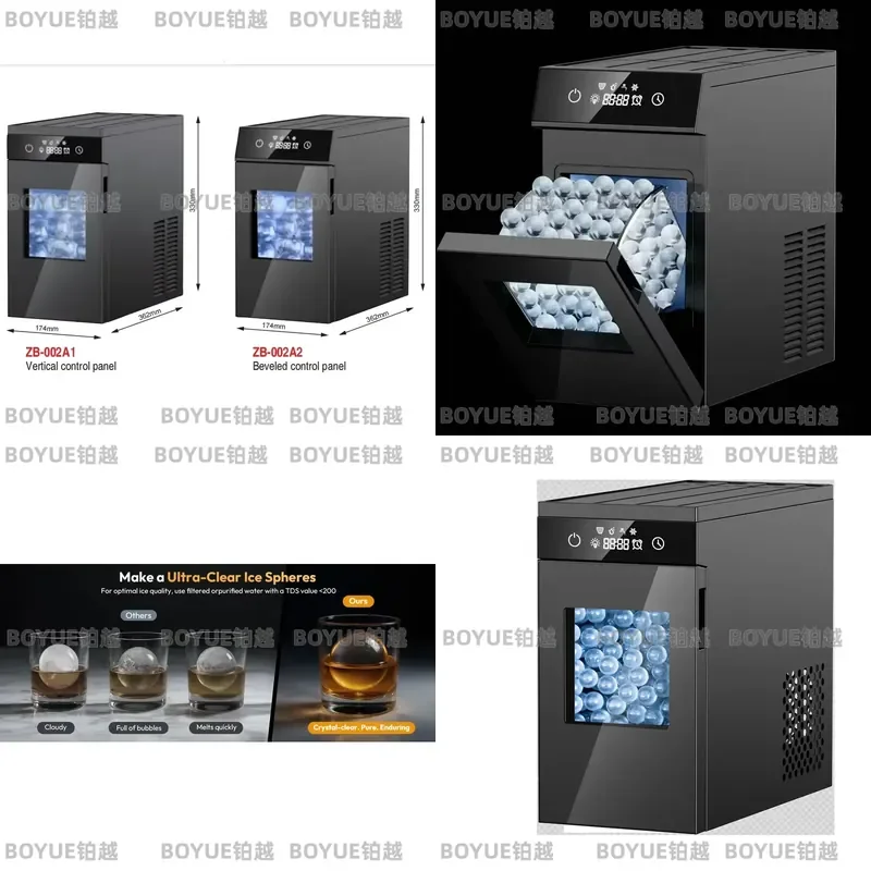 Portable Automatic Ice Ball Maker 28mm Round Sphere Machine for Home Bar Outdoor Use High Capacity Fast Freezing Device