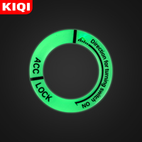 3D Gel Glow Key Ring Sticker Luminous Ignition Switch Cover for Mercedes Benz W211 W203 W204 W124 AMG W202 W212 W220 W205 W176
